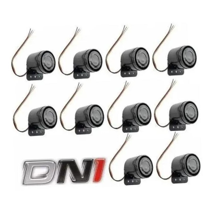 10 Sirenes de Ré Compacta com Redutor de Som 12/24V - DNI 4127