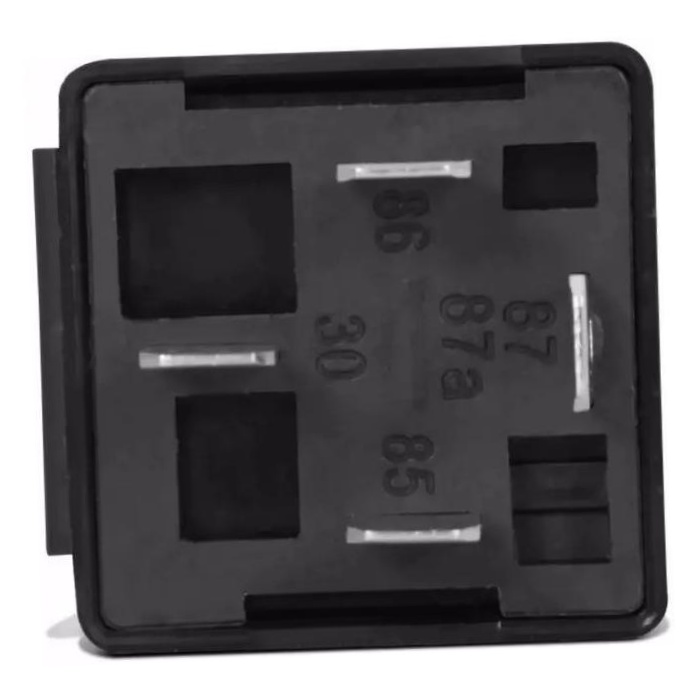 10 Relés Auxiliar Universal 12V 4 Terminais com Suporte - DNI 0102