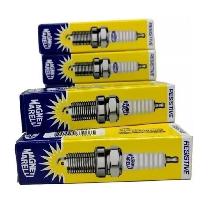 Kit 4 Vela Ignição V-Form - Magneti Marelli - KH6RFMM