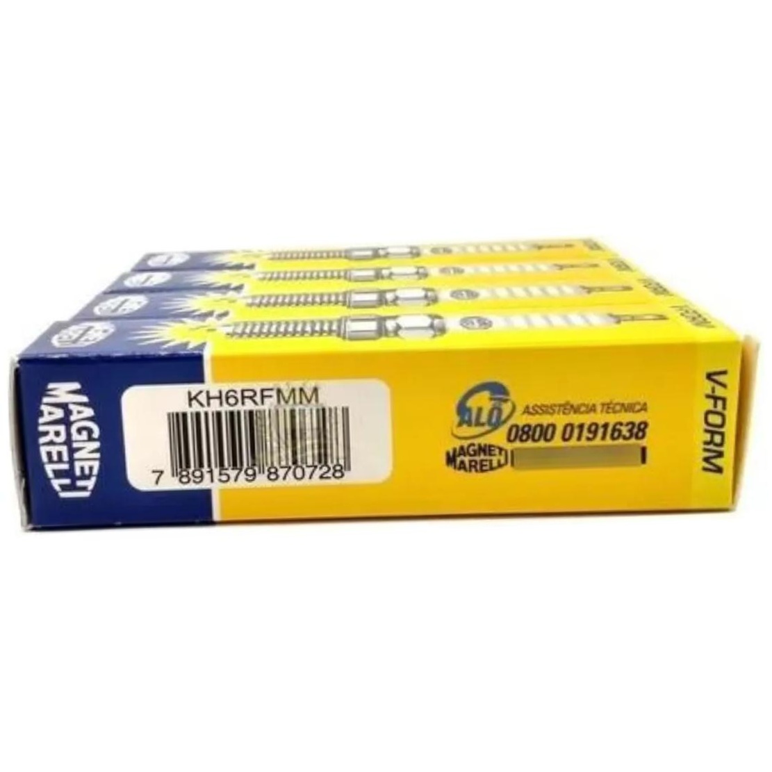 Kit 4 Vela Ignição V-Form - Magneti Marelli - KH6RFMM