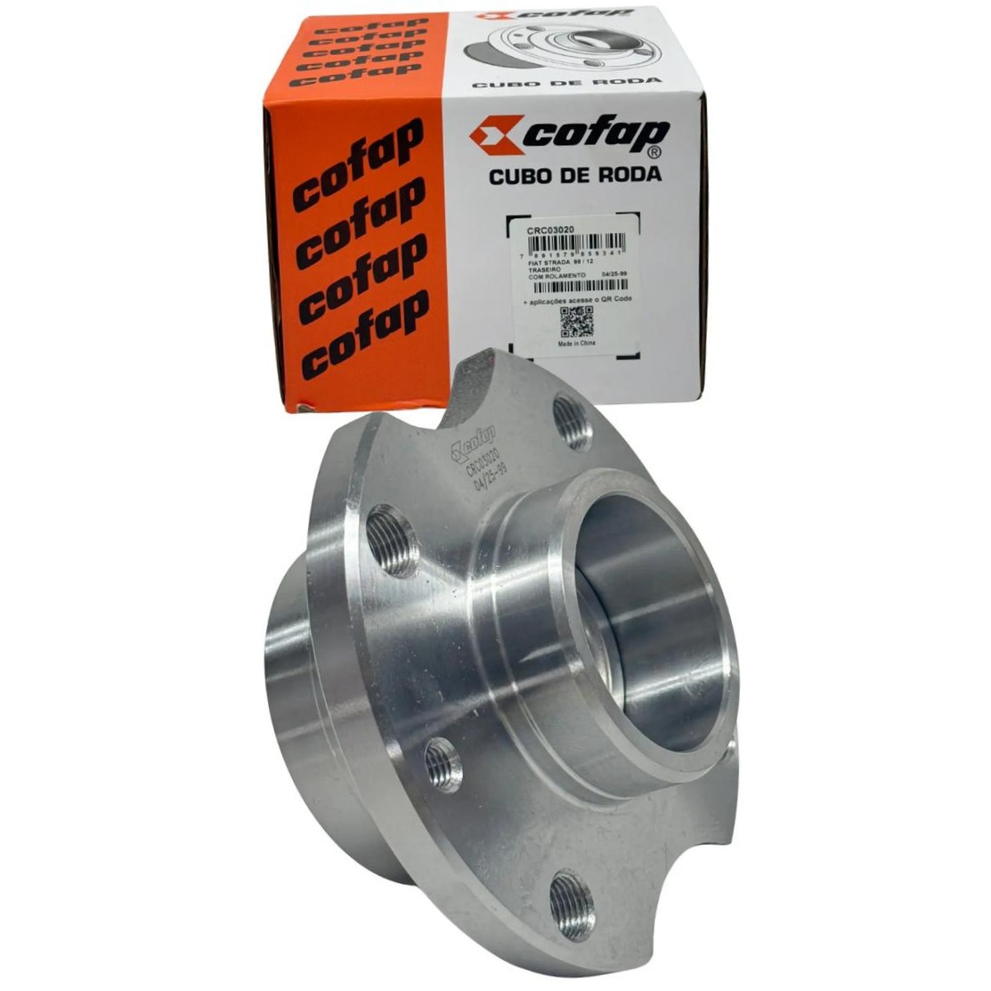 Par Cubo Roda Traseiro 4 Furos Com Rolamento - Cofap - Crc03020