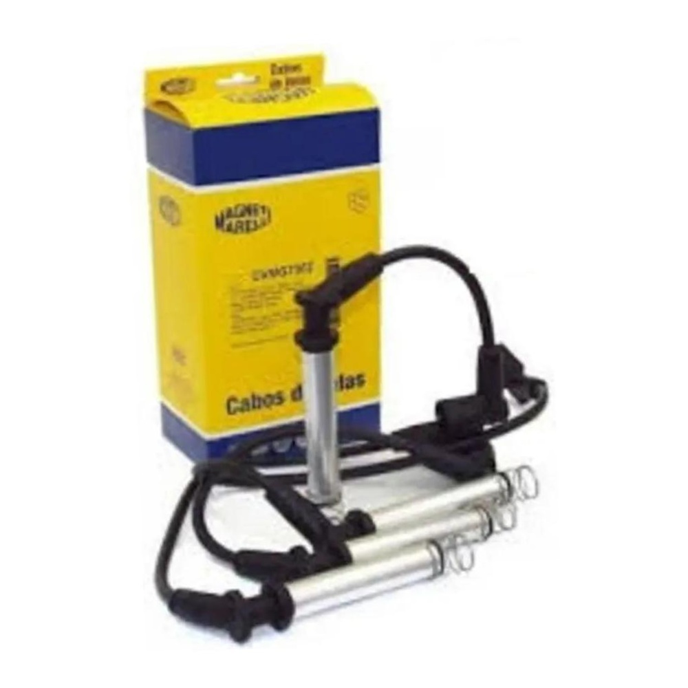 Kit 4 Vela Ignição e Cabo - Magneti Marelli - CVMF3002 / QH6RTCMM-10