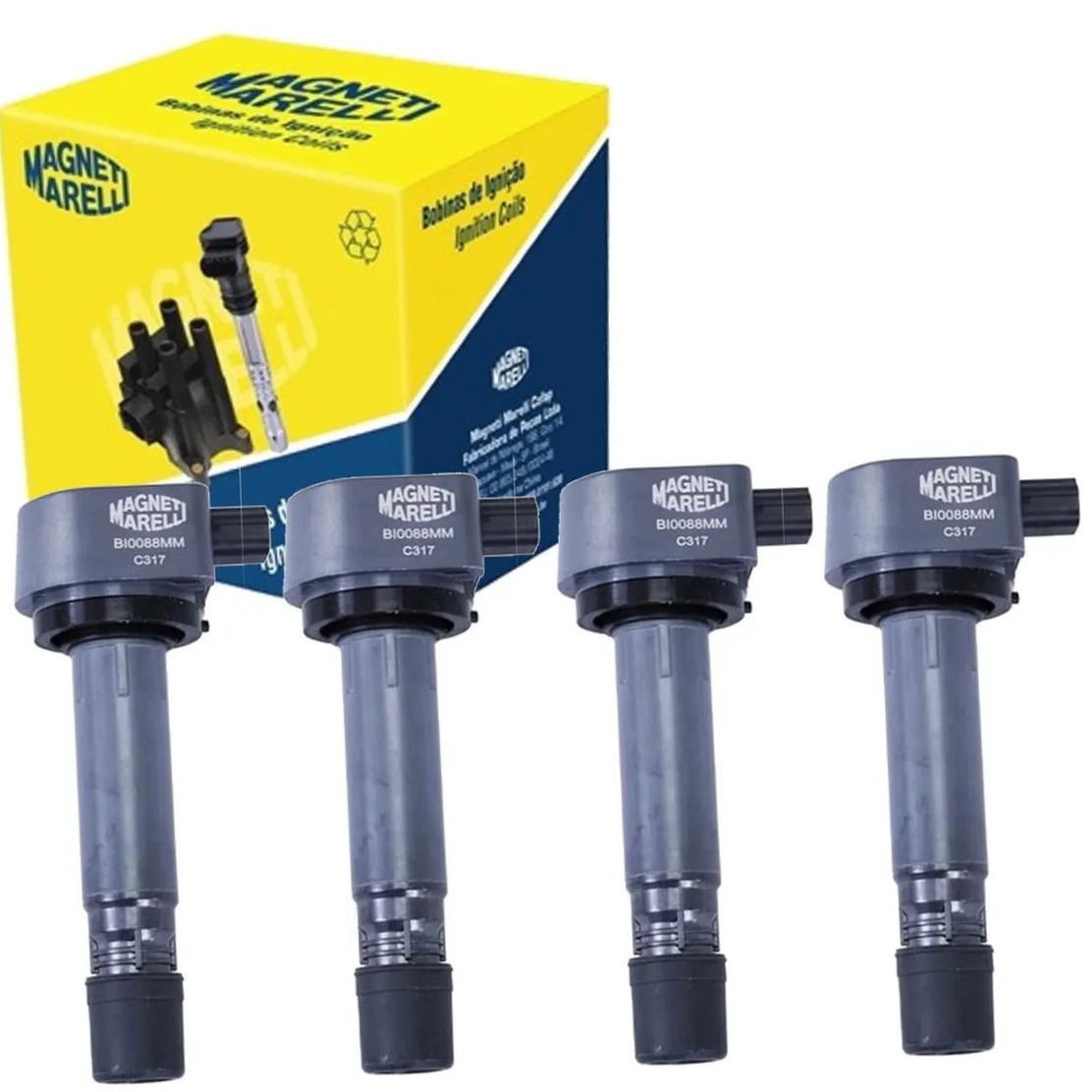 Kit 4 Bobina Ignição - Magneti Marelli - BI0088MM