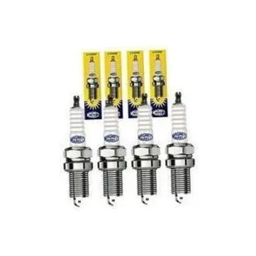 Kit 4 Vela Ignição V-Form e Cabo - Magneti Marelli - CVMT5402 / K6RFMM