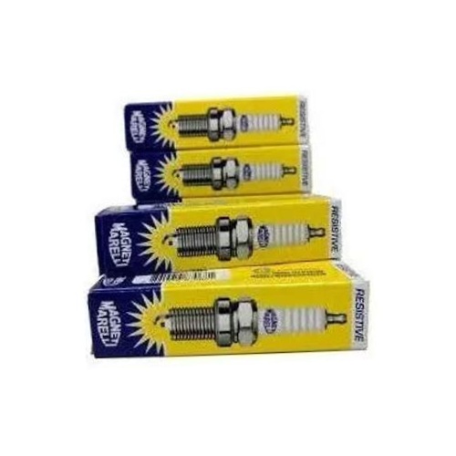 Kit 4 Vela Ignição V-Form e Cabo - Magneti Marelli - CVMT5402 / K6RFMM