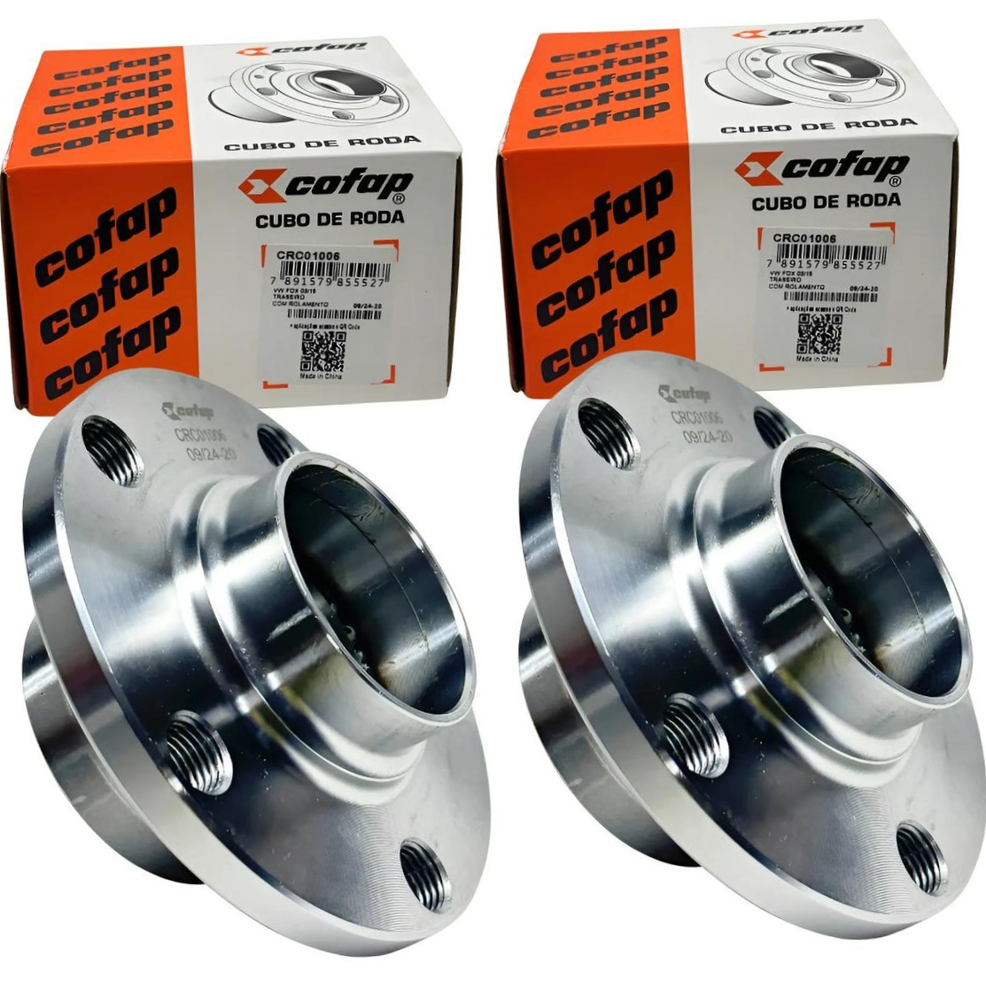 Par Cubo Roda 5 Furos Rolamento Traseiro - Cofap - Crc01006