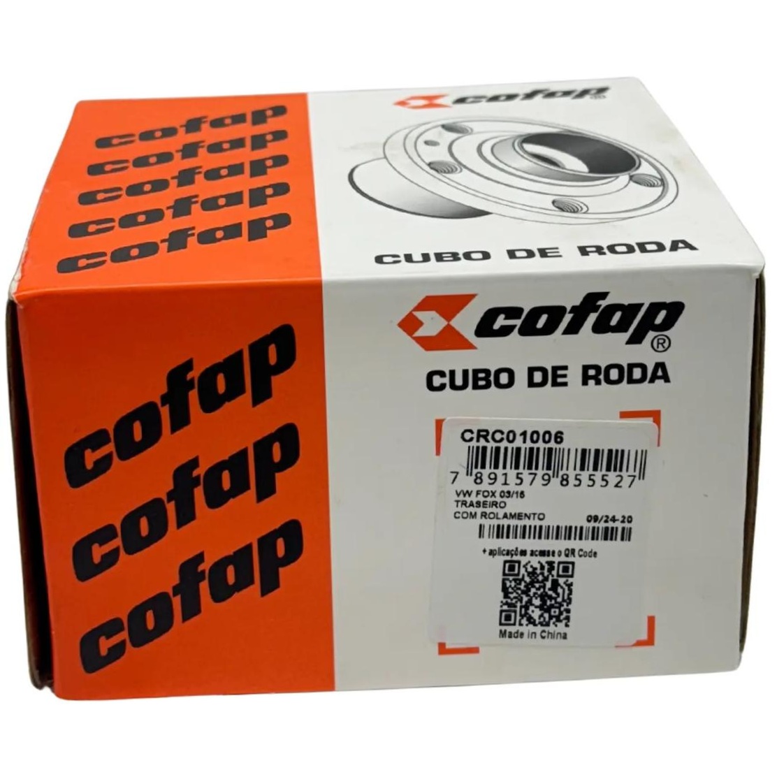 Par Cubo Roda 5 Furos Rolamento Traseiro - Cofap - Crc01006