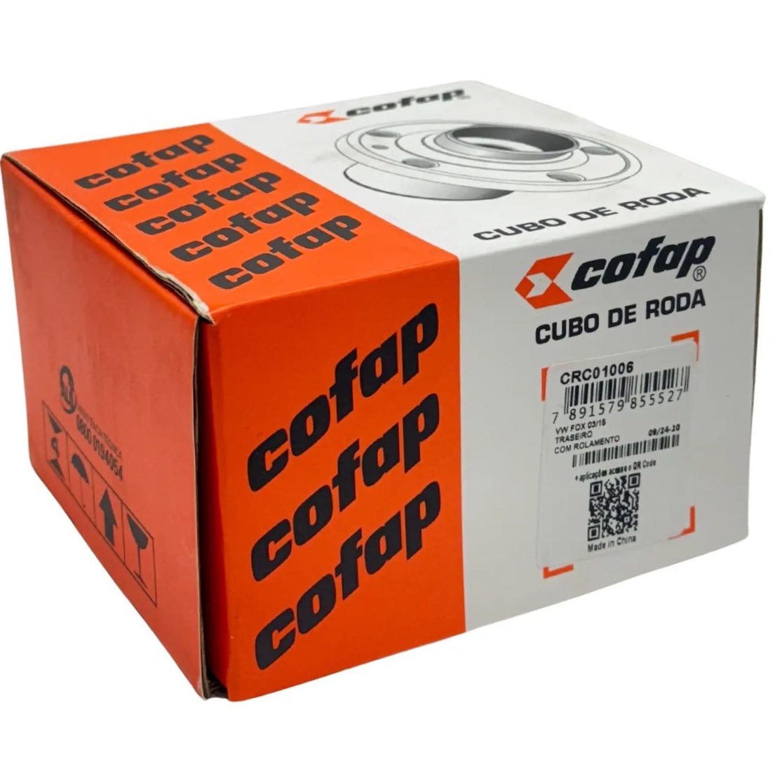 Par Cubo Roda 5 Furos Rolamento Traseiro - Cofap - Crc01006