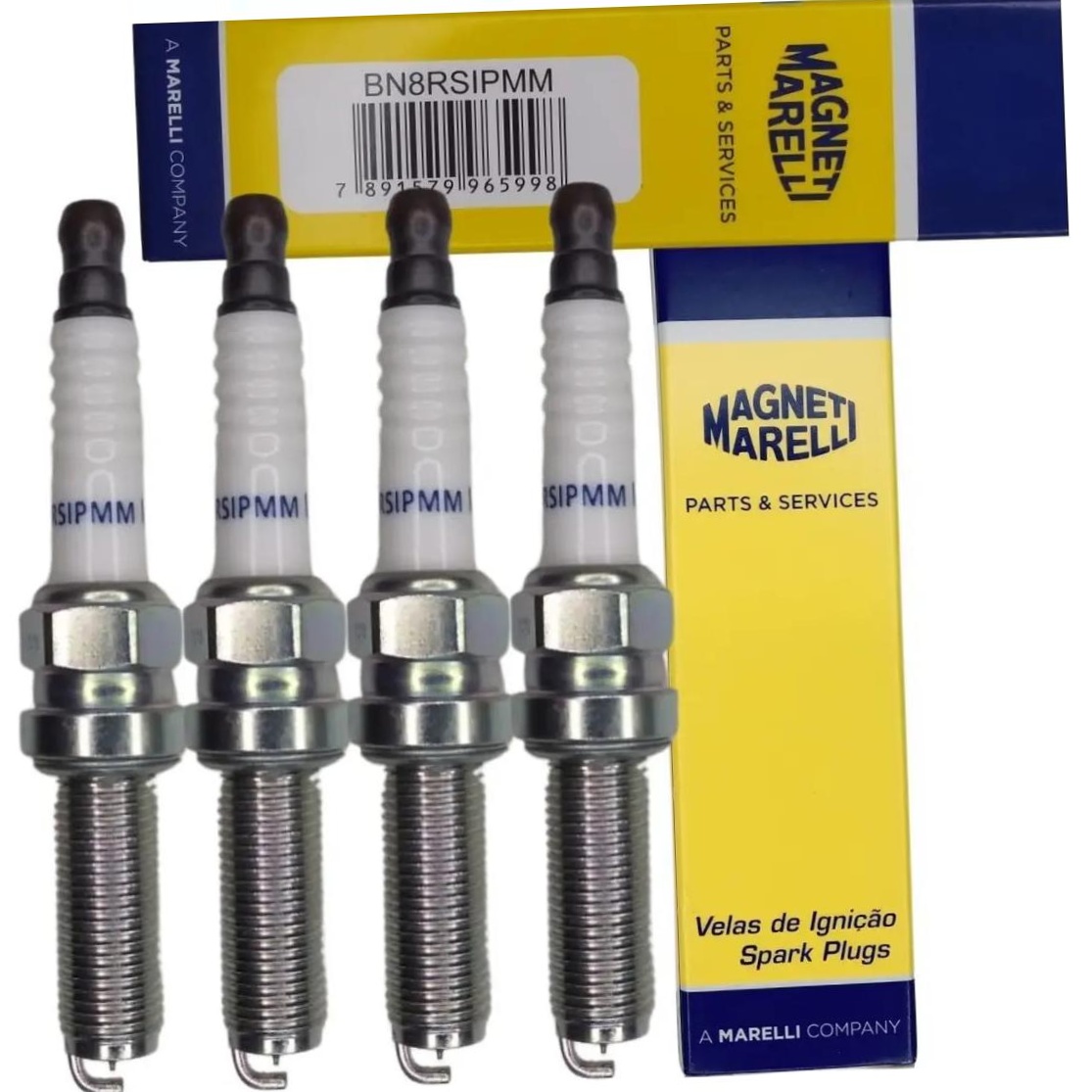 Kit 4 Vela Ignição Platinum-Iridium - Magneti Marelli - BN8RSIPMM
