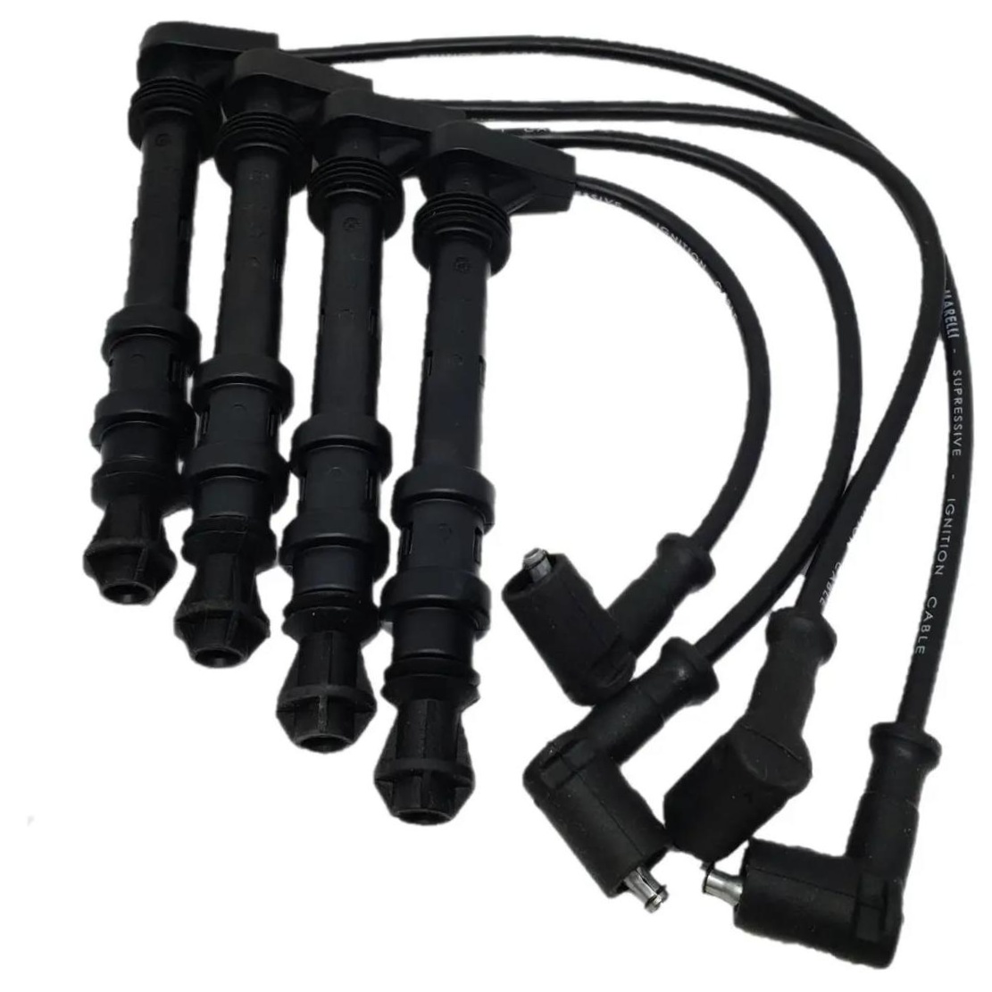 Kit 4 Vela Ignição MultiE e Cabo - Magneti Marelli - CVMT0802 / K6RDYMM