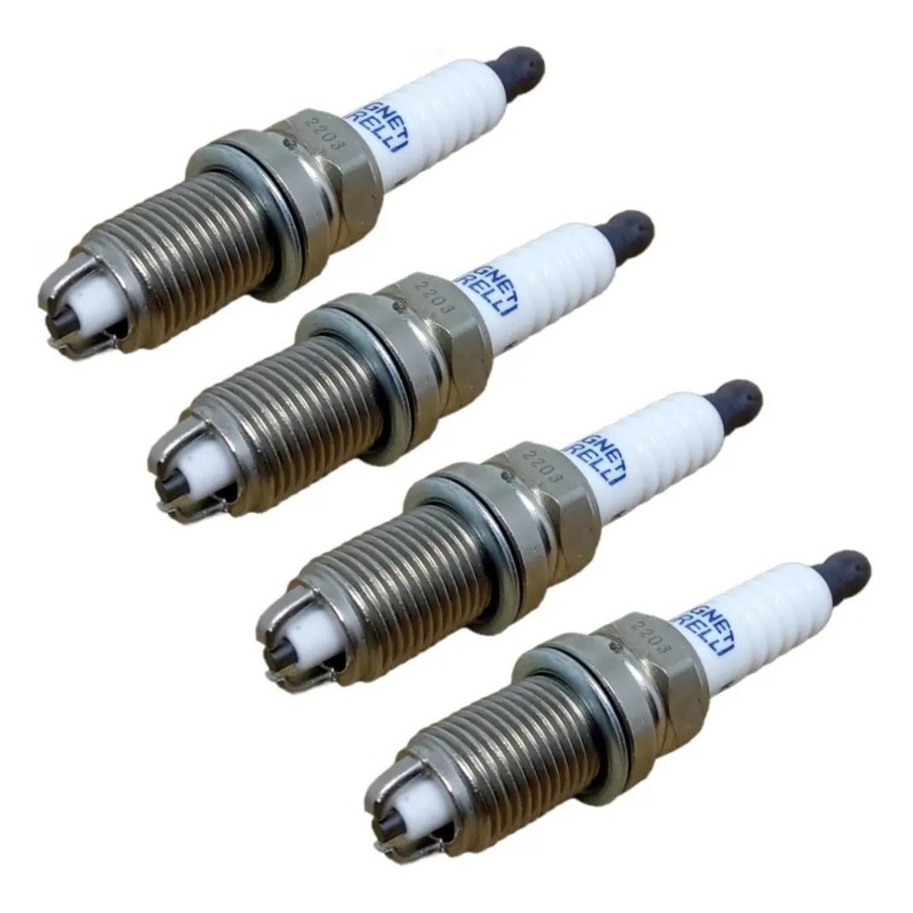 Kit 4 Vela Ignição MultiE e Cabo - Magneti Marelli - CVMT0802 / K6RDYMM