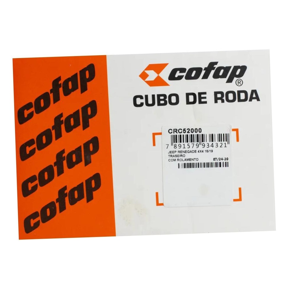 Par Cubo Roda Rolamento Traseiro - Cofap - Crc52000