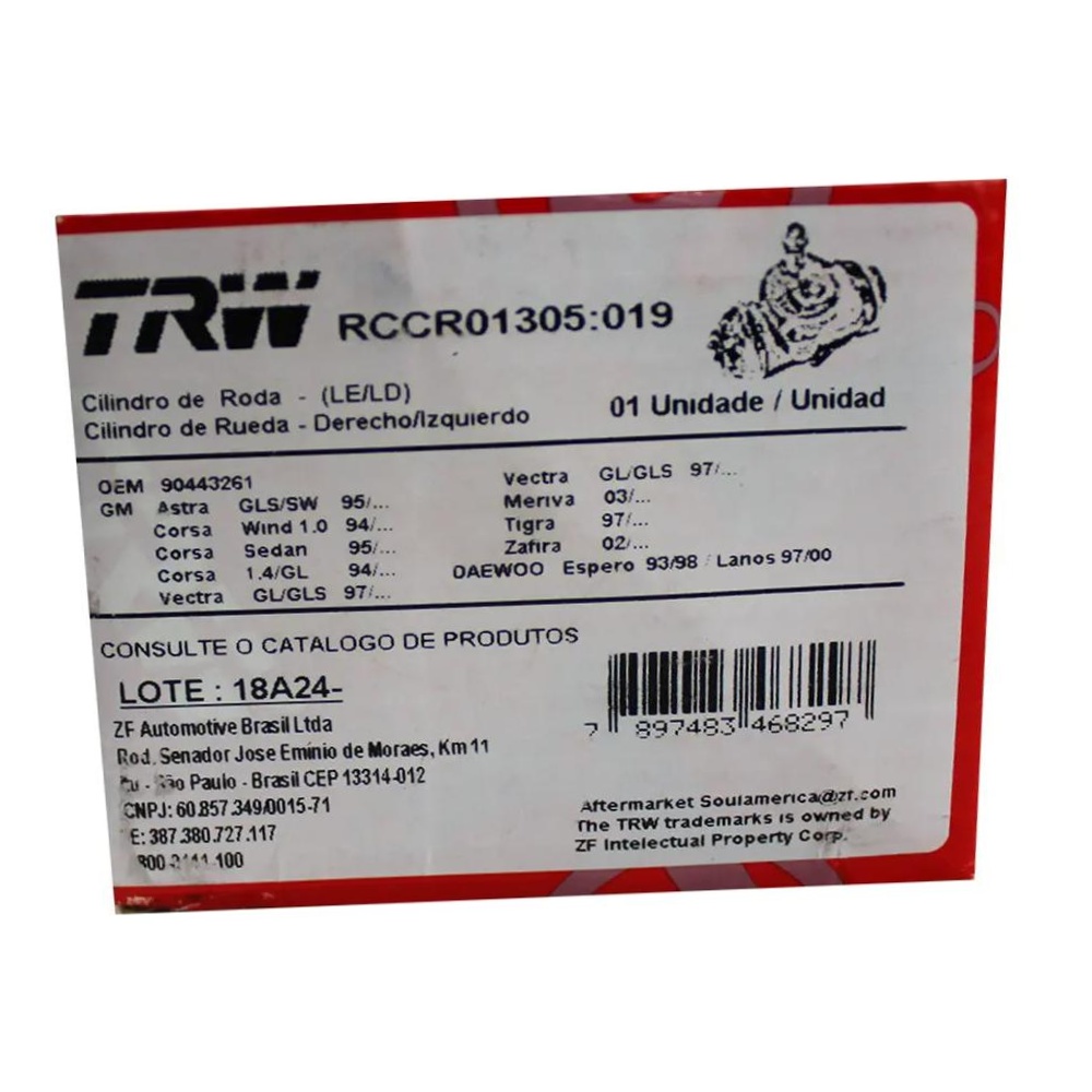 Par Cilindro de Roda - TRW - RCCR01305