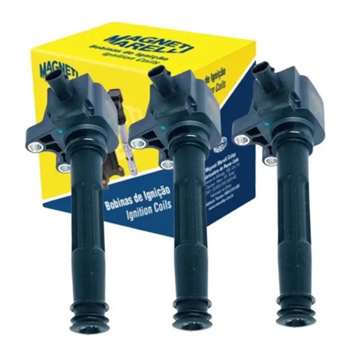 Jogo 3 Bobinas De Ignição - Magneti Marelli - BI0157MM
