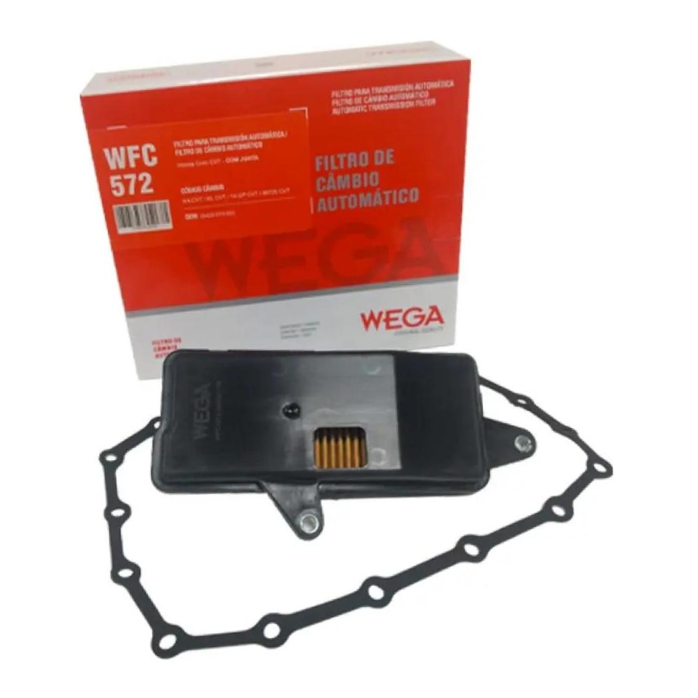Kit Filtros De Câmbio Automático Honda Fit Civic Hrv CVT Hcf-2 - Wega - WEOC-004 / WFC-572