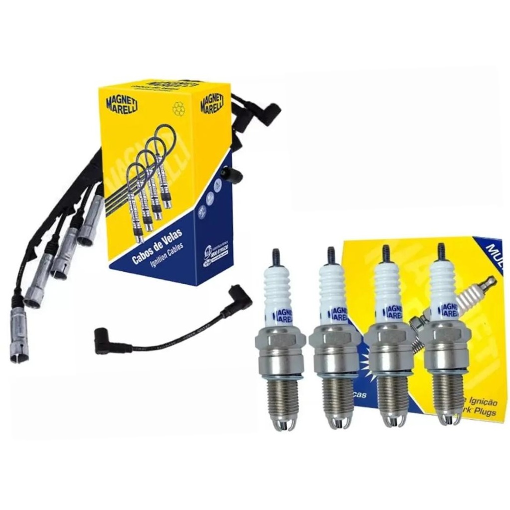 Kit Cabo e Vela de Ignição - Magneti Marelli - CVMV1702 / F5RTJYMM