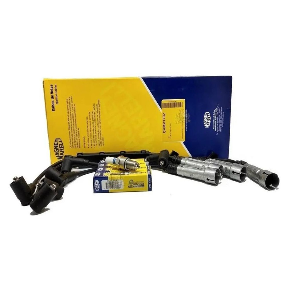 Kit Cabo e Vela de Ignição - Magneti Marelli - CVMV1702 / F5RTJYMM